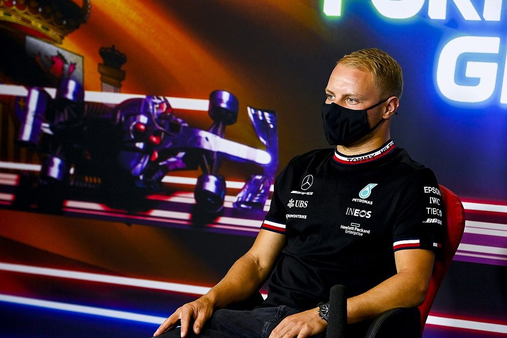 Valtteri Bottas, Mercedes in the Press Conference 