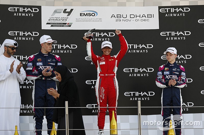 Una piloto gana en la F4 en Abu Dhabi