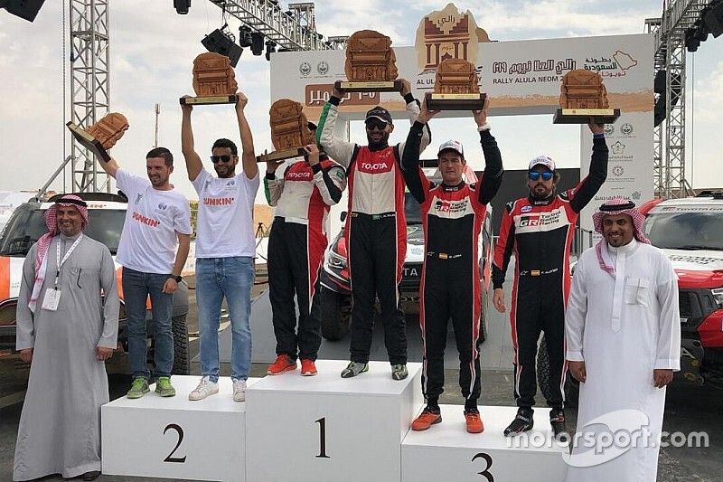 Alonso logra su primer podio en raids en Arabia Saudí