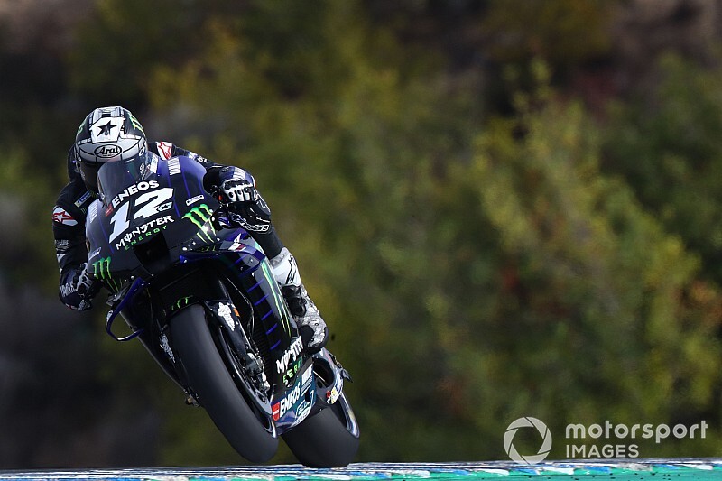 Viñales mantiene dominio en Jerez y Márquez sufre fuerte caída