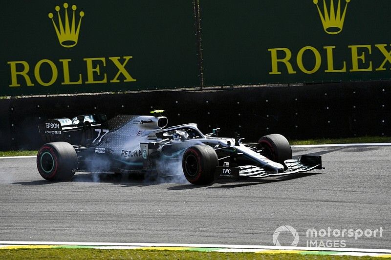 Valtteri Bottas, Mercedes AMG W10 lock up