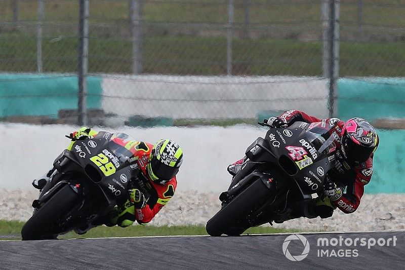 Une Aprilia meilleure qu'en 2018, mais sur laquelle "il y a du travail"
