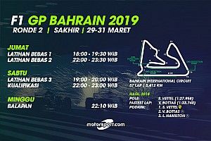 Jadwal lengkap F1 GP Bahrain 2019