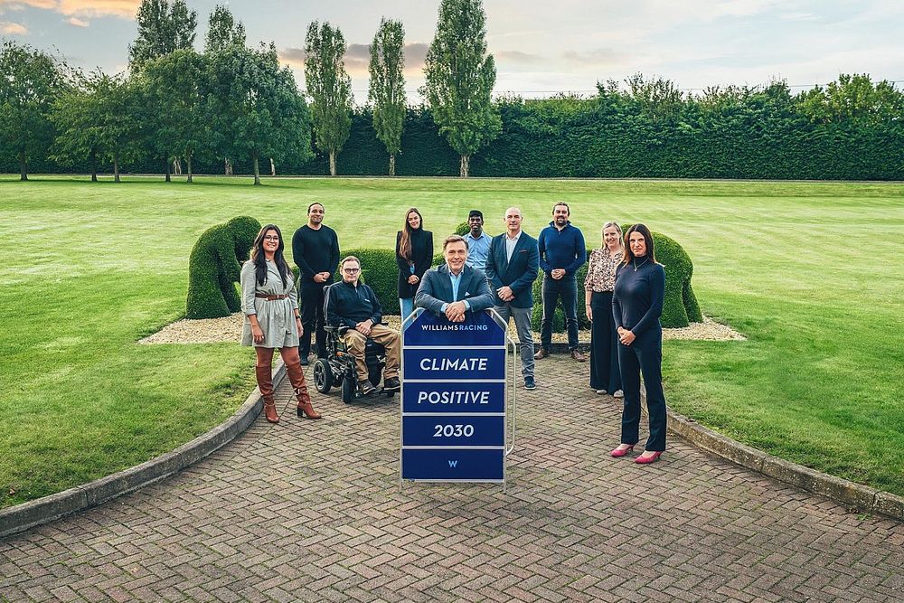 Williams F1 Team wil in 2030 klimaatpositief zijn