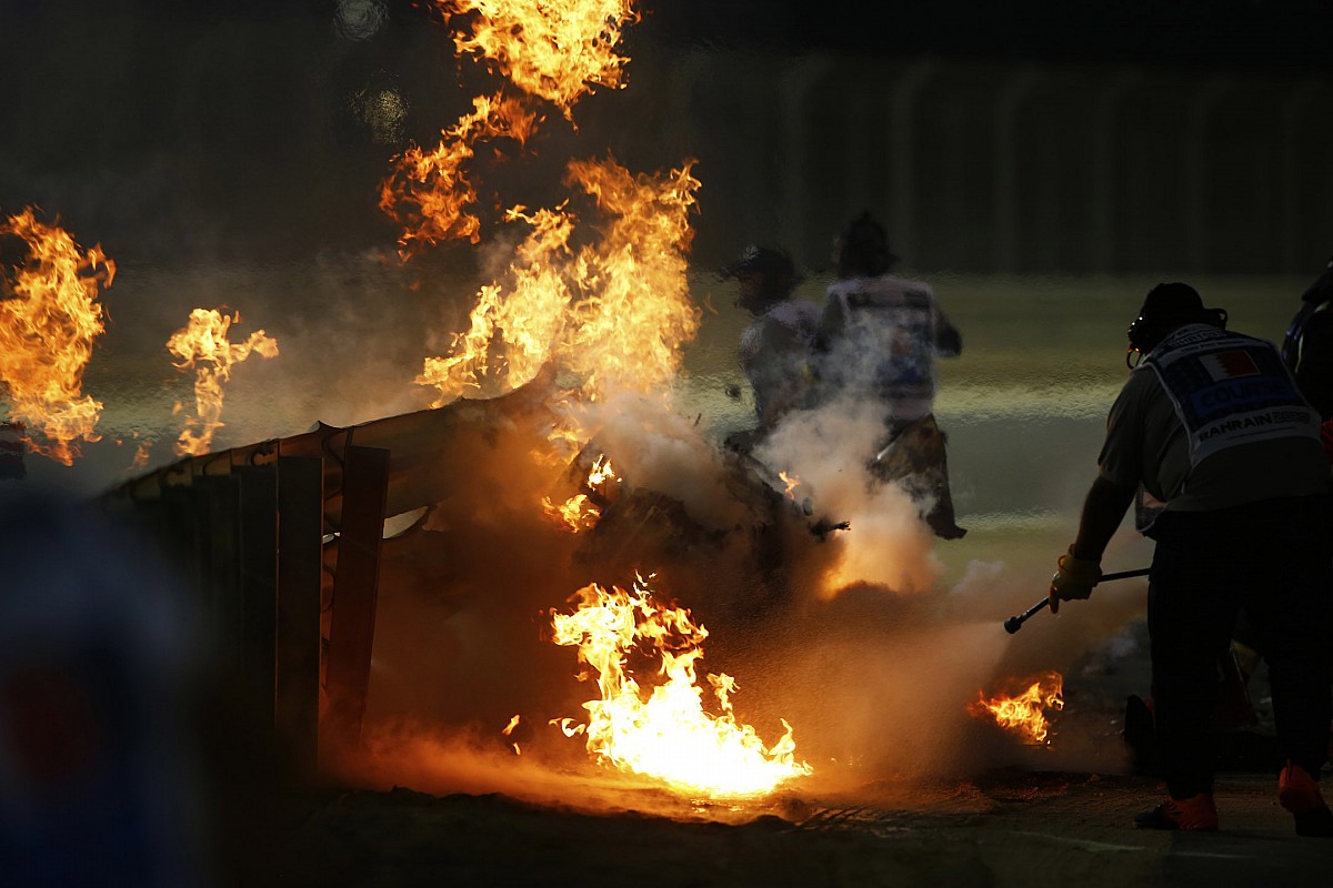 Hivatalos videón Grosjean horrorisztikus balesete