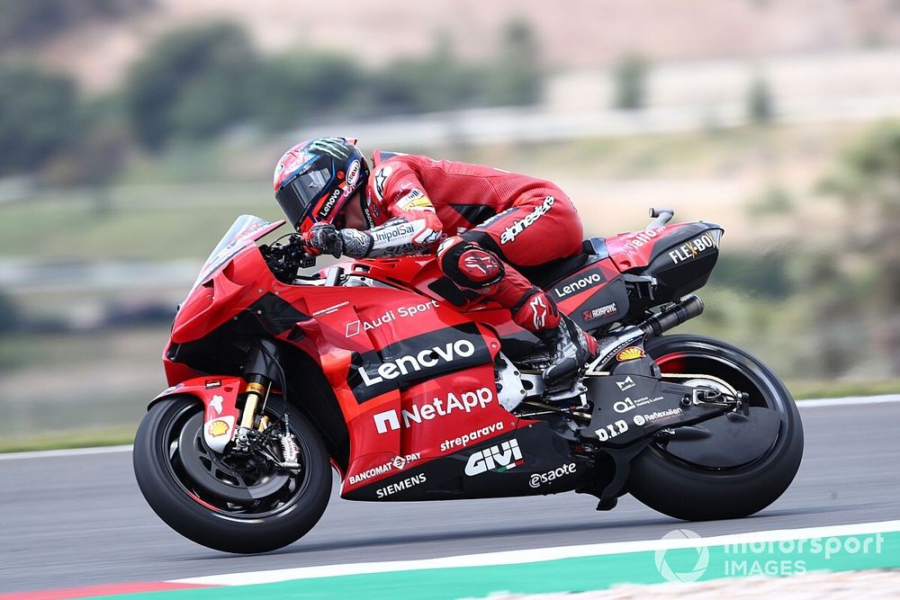 Portuguese MotoGP: Bagnaia leads Quartararo in FP2