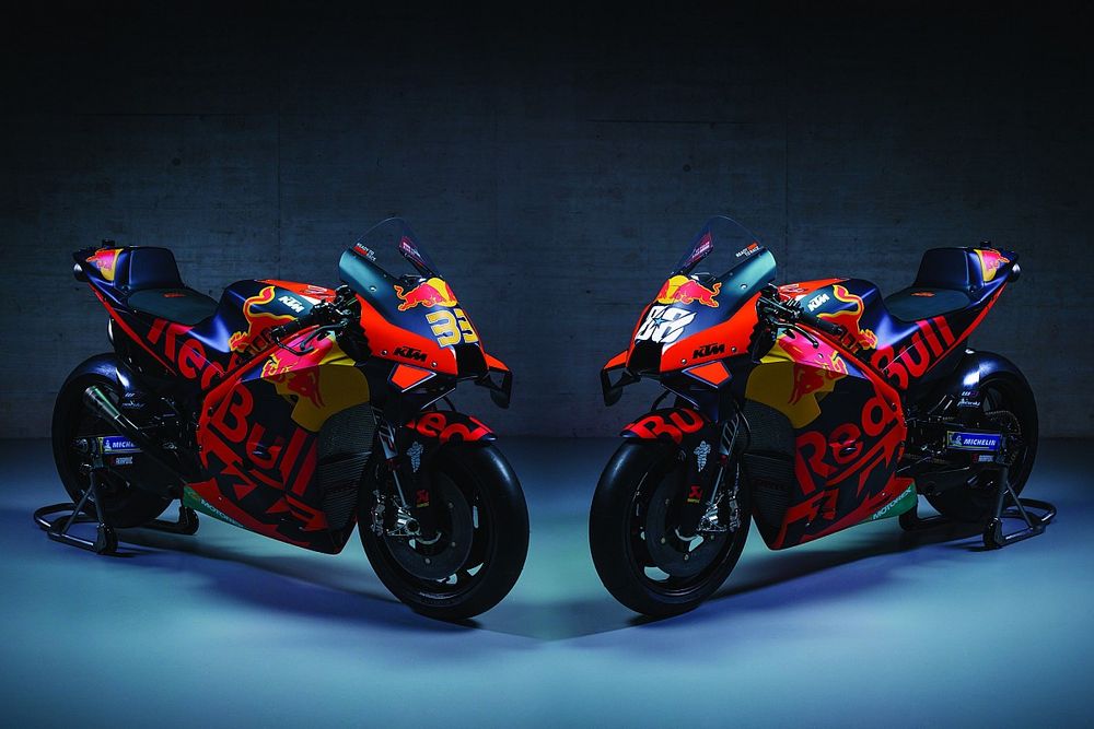 Motos de Brad Binder, Red Bull KTM Factory Racing et Miguel Oliveira, Red Bull KTM Factory Racing