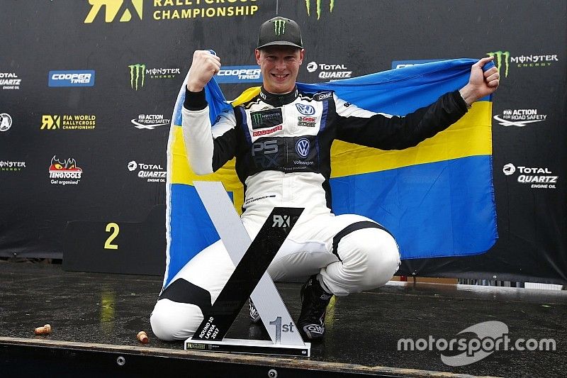 Le vainqueur Johan Kristoffersson, PSRX Volkswagen Sweden, VW Polo GTi