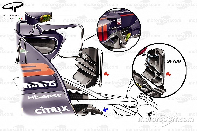 Formel-1-Technik: Updates am Red Bull RB13 in Singapur