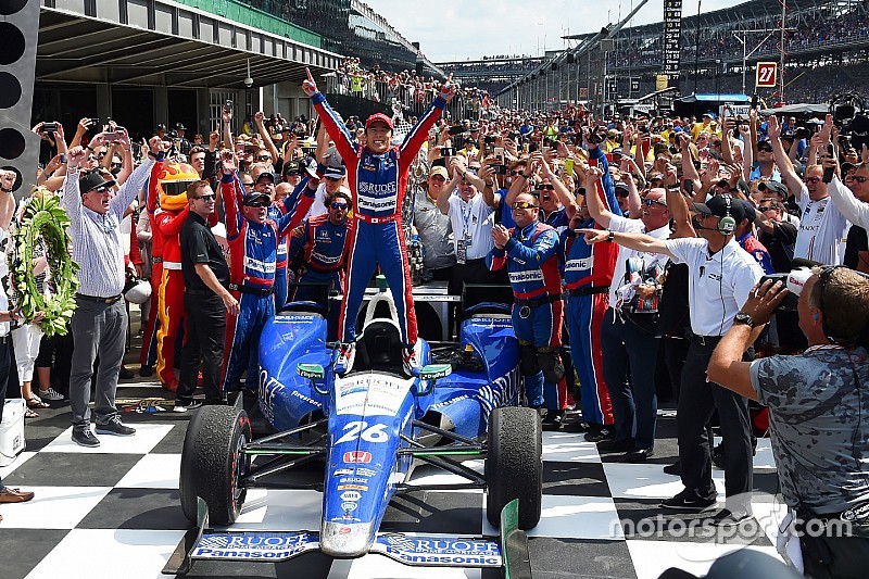 【インディ500】佐藤琢磨「みんなに感謝。本当に、本当に嬉しい」