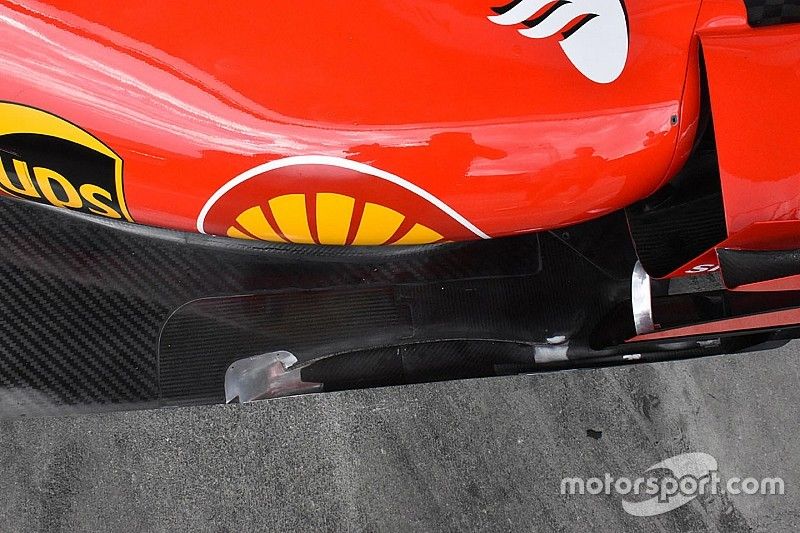 Ferrari SF70H detalle del piso