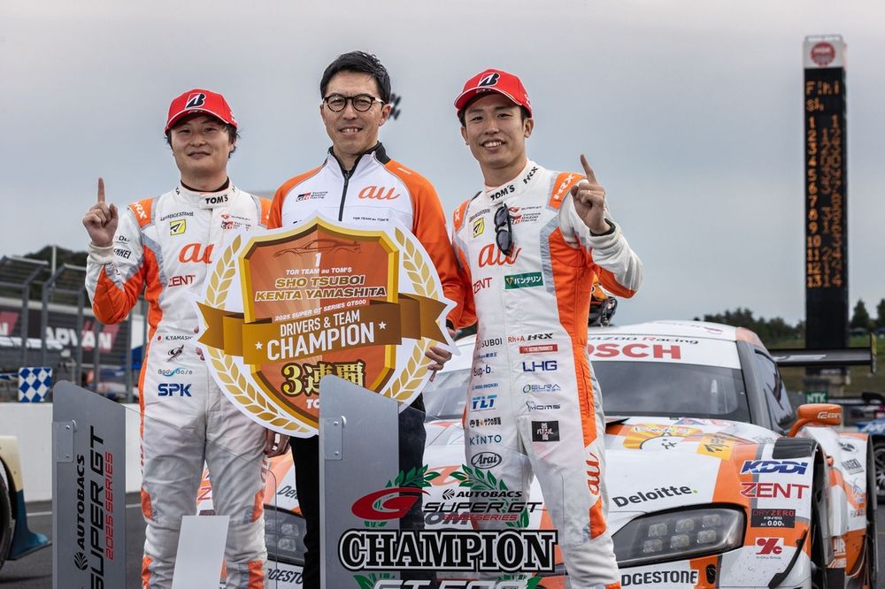 au TOM'Sの黄金時代続く。前人未到のシリーズ3連覇達成……坪井＆山下