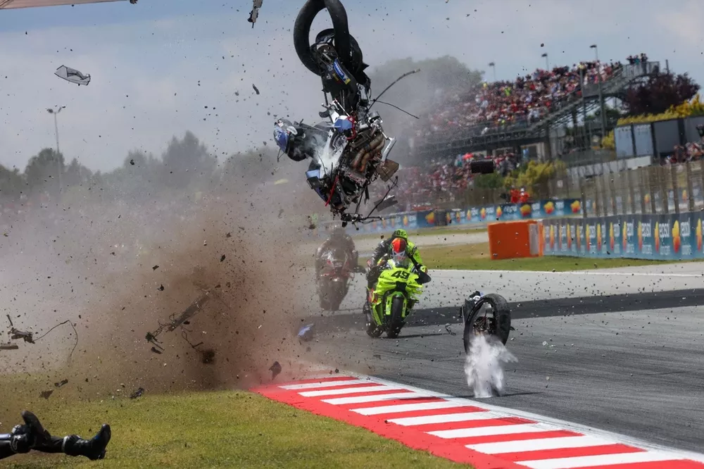 El accidente de Alex M&aacute;rquez, de Gresini Racing
