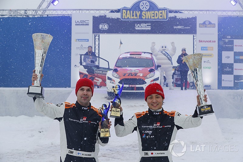 勝田貴元、ラリー・スウェーデンでWRC2クラス初優勝!