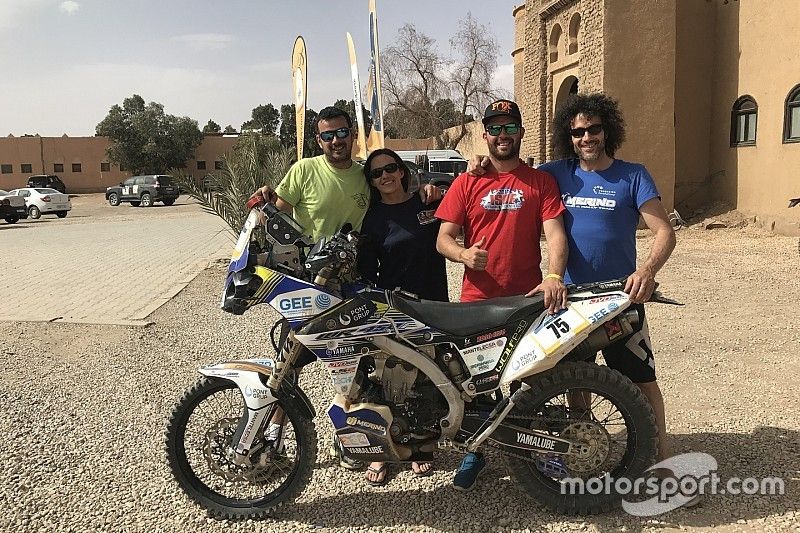 Alberto, Esther, Julio y Julián Merino en Merzouga