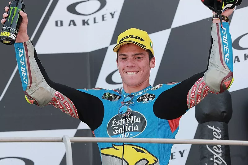 Podio: tercer puesto Joan Mir, Marc VDS Moto2