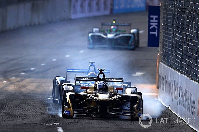 Andre Lotterer, Techeetah, bloque une roue