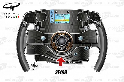 Tech analysis: Ferrari steering wheel may hold key to rocket F1 starts