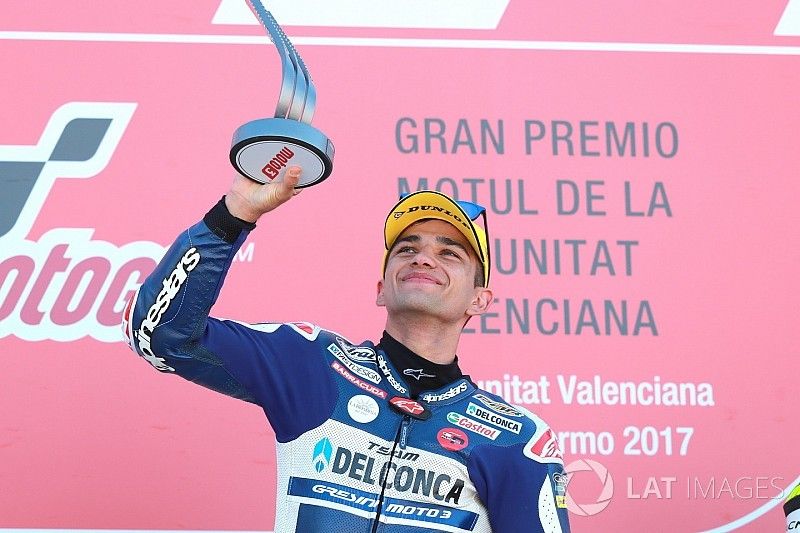 Podio: Ganador de la carrera Jorge Martin, Del Conca Gresini Racing Moto3