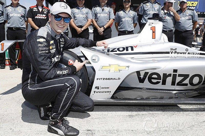 Polesitter Josef Newgarden, Team Penske Chevrolet