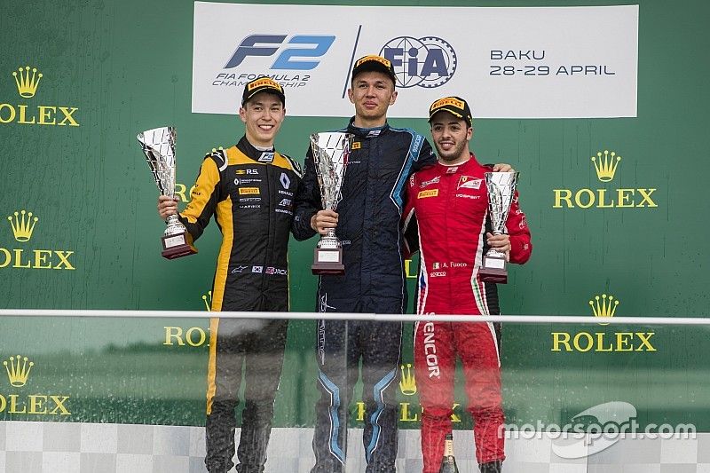 Jack Aitken, ART Grand Prix, Alexander Albon, DAMS, Antonio Fuoco, Charouz Racing System