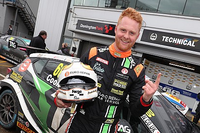 Donington BTCC: Cook clinches maiden pole in tight qualifying