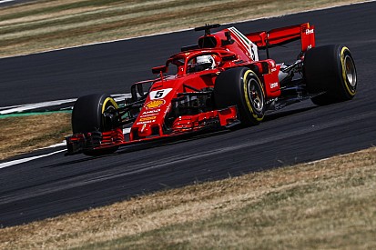 British GP: Vettel quickest in FP2 as Verstappen crashes
