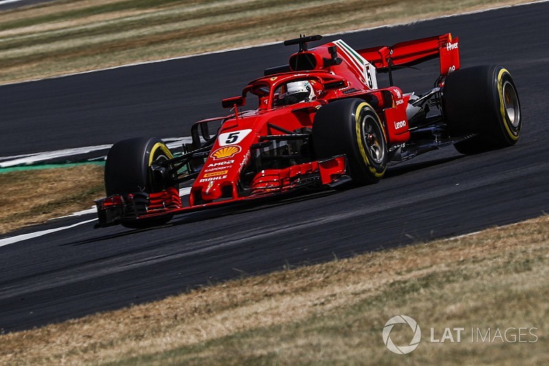 British GP: Vettel quickest in FP2 as Verstappen crashes