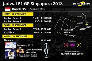 Jadwal lengkap F1 GP Singapura 2018