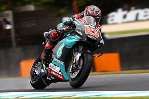 EL1 - Quartararo se fait mal, Viñales maîtrise la pluie