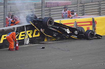 "Hänge hier wie eine Kuh": Nico Hülkenberg nach Überschlag unverletzt