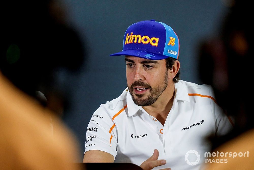 Fernando Alonso, McLaren in the press conference