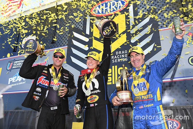 Pritchett, Capps, Line win Lucas Oil NHRA Nationals