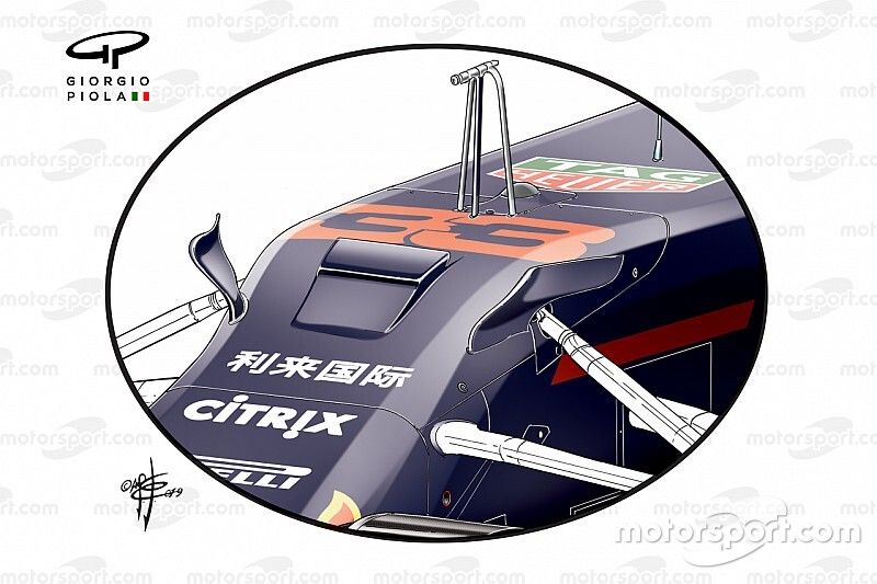 Técnica: Red Bull rediseña su conducto S para Japón