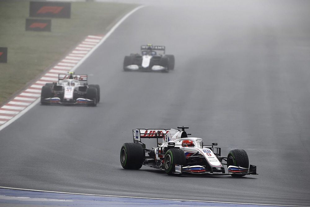 Nikita Mazepin, Haas VF-21, Mick Schumacher, Haas VF-21, Nicholas Latifi, Williams FW43B