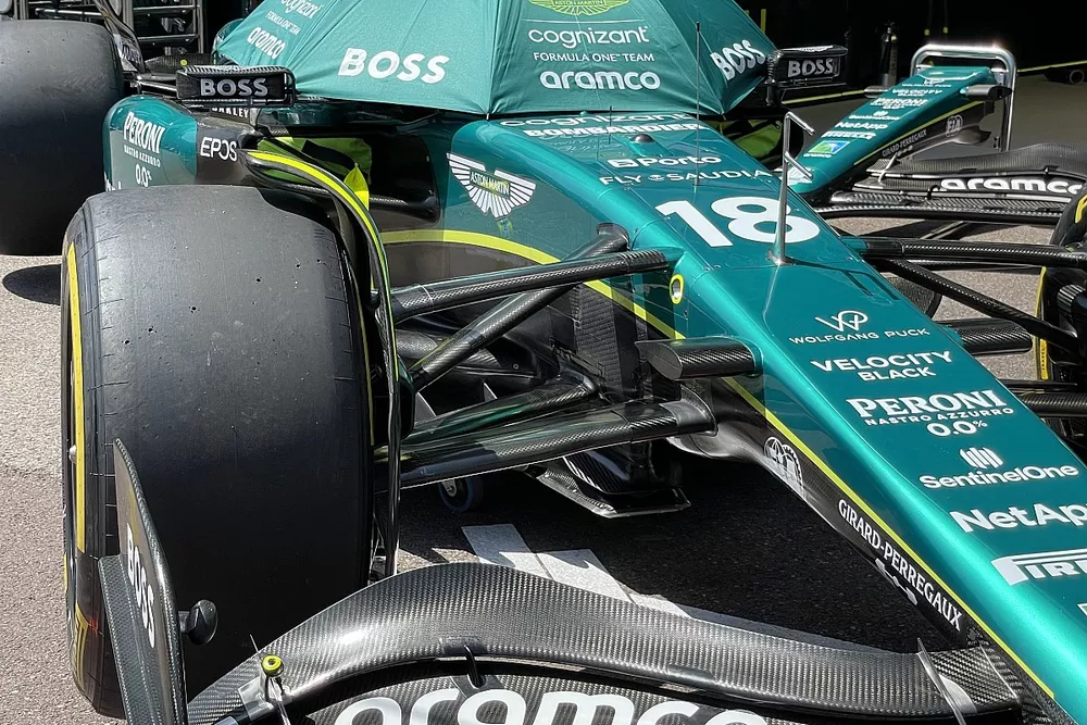 Detalle t&eacute;cnico del Aston Martin AMR23