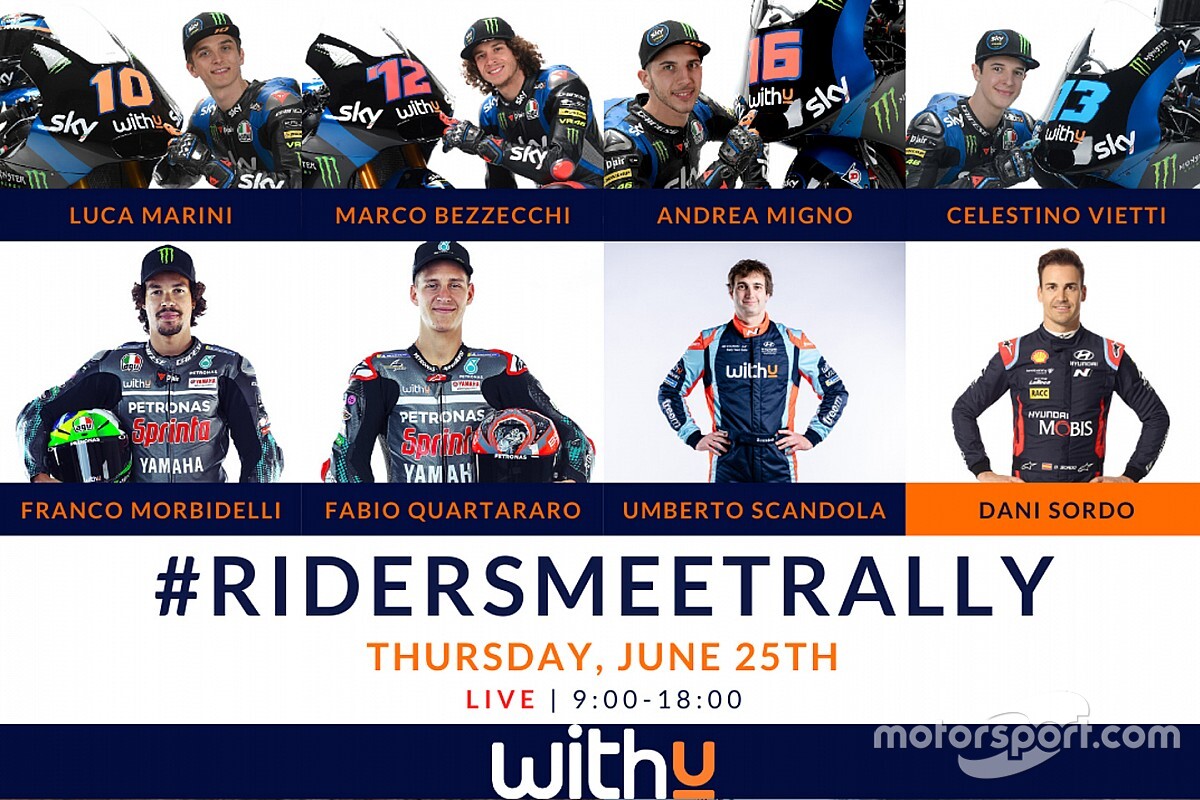WRC e MotoGP assieme per WITHU Experiences - Riders meet Rally