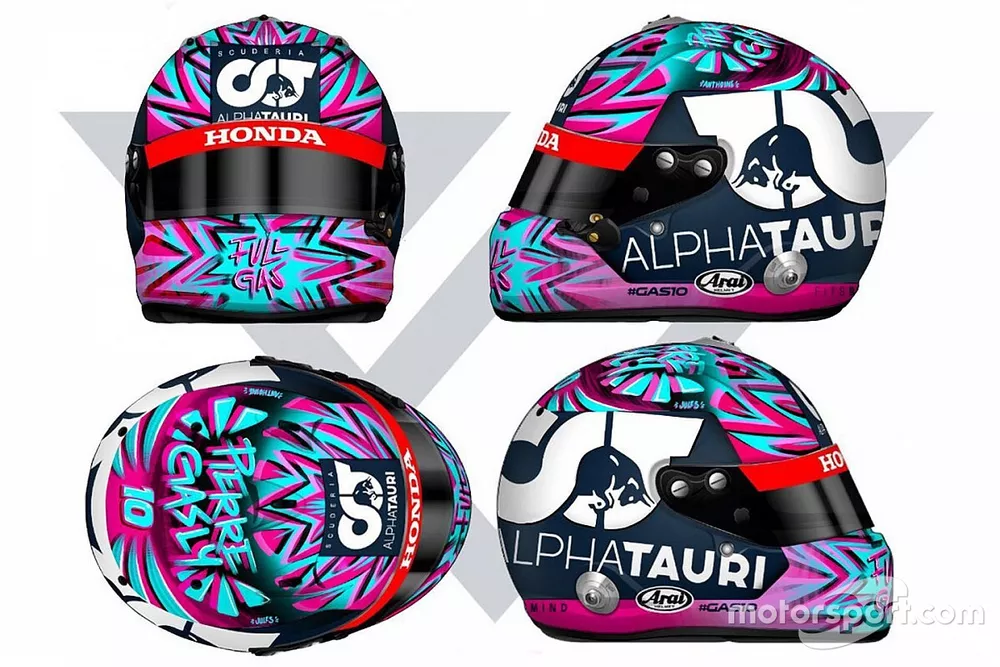 Pierre Gasly helmet