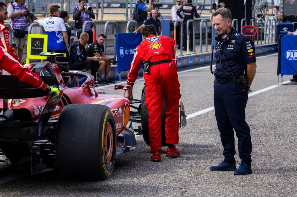 Christian Horner, Red Bull Racing, Carlos Sainz, Ferrari SF-24