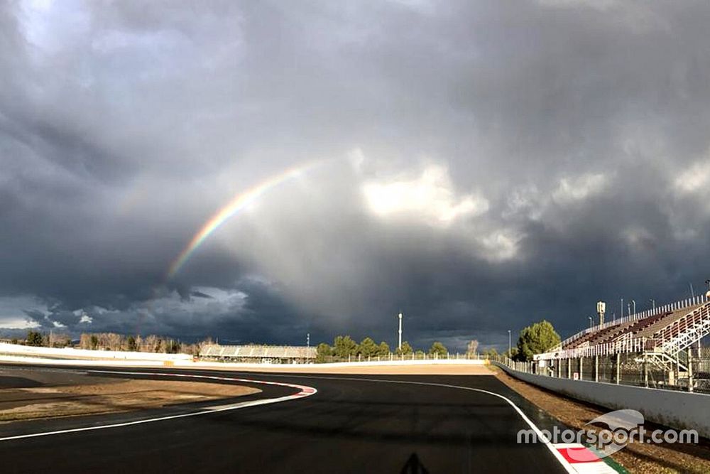 Trabajos de remodelación de la curva 10 del Circuit de Barcelona-Catalunya