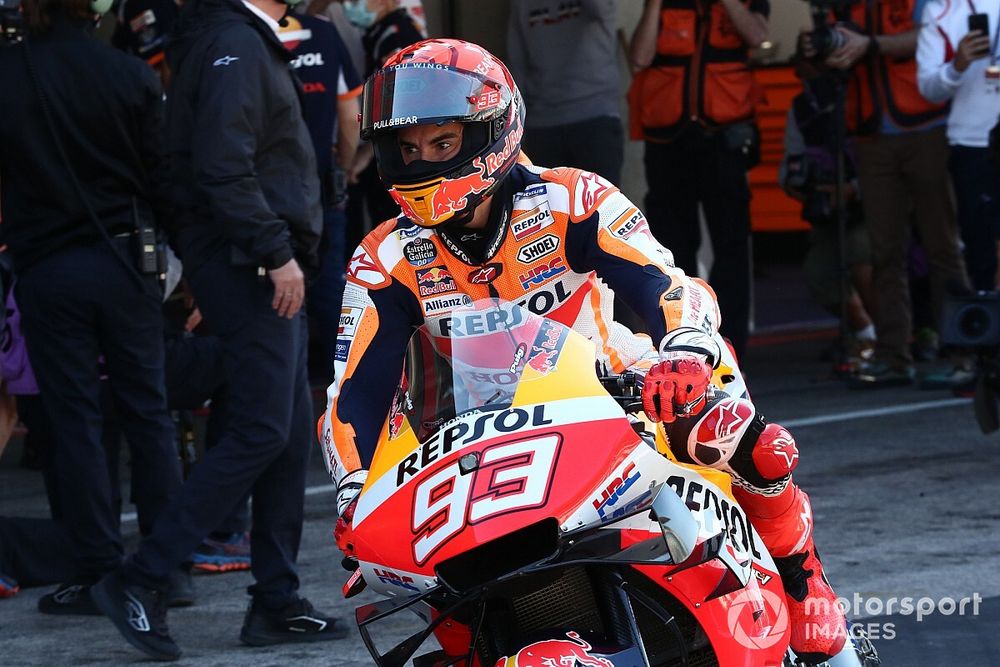 MotoGPポルトガルFP1“王の帰還”:マルク・マルケス、復帰初走行で3番手タイム。トップはビニャーレス