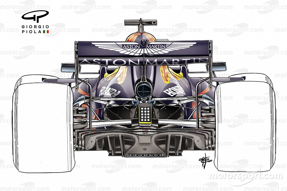 Технический брифинг: заднее крыло Red Bull RB16