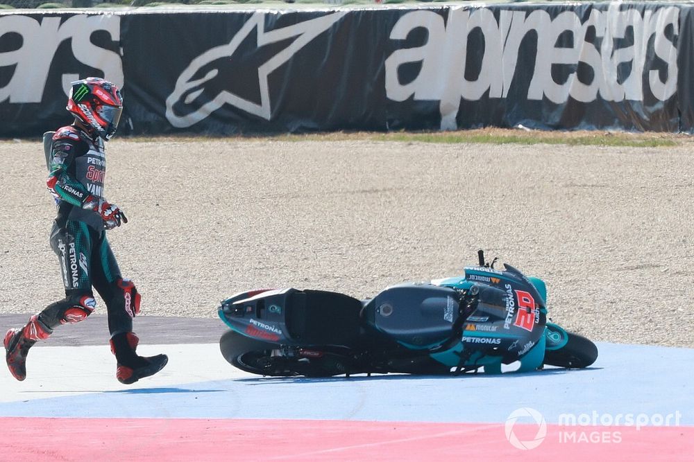Quartararo: “Me sobreexcité demasiado; aprenderé de ello”