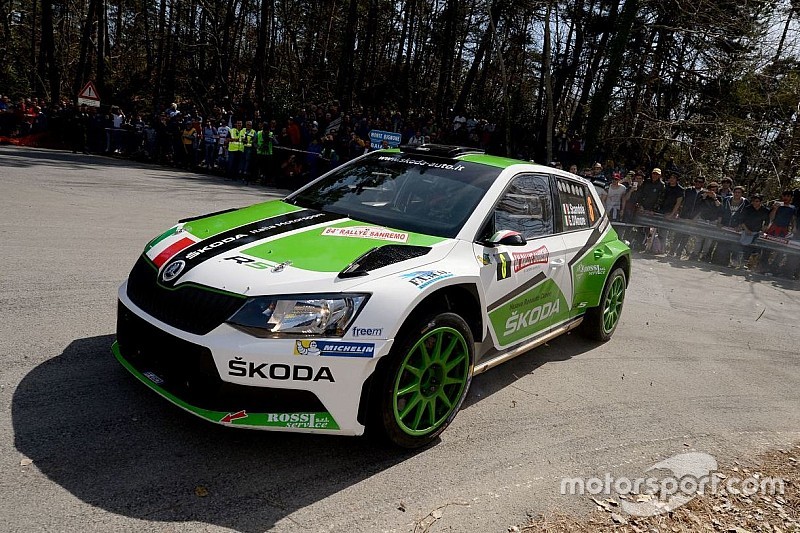 Scandola al Rally di Roma con una Skoda Fabia R5 tutta nuova