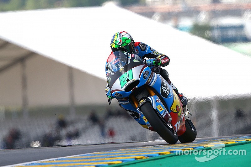Le Mans Moto2: Morbidelli triumphs after heated Luthi duel
