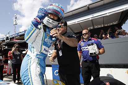 Pole-winner Sato admits he was nervous after Hunter-Reay shunt