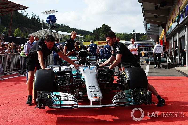 Mercedes utilise un moteur évolué à Spa