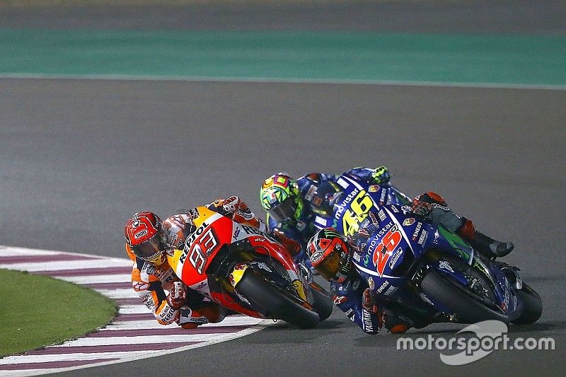 Maverick Viñales, Yamaha Factory Racing, Marc Marquez, Repsol Honda Team, Valentino Rossi, Yamaha Fa