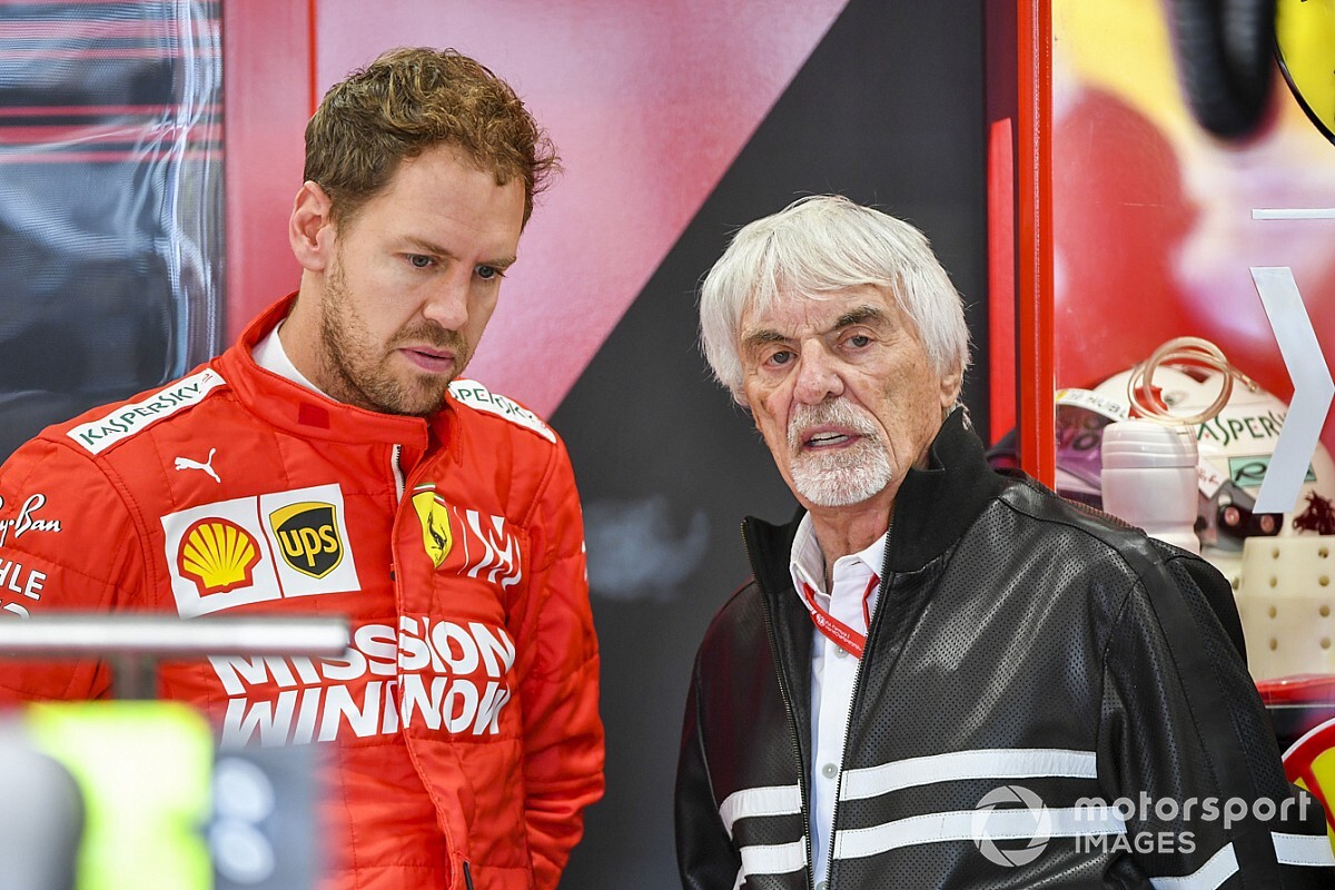 Ecclestone adviseert Vettel: "Stop of zoek alternatief voor 2021"