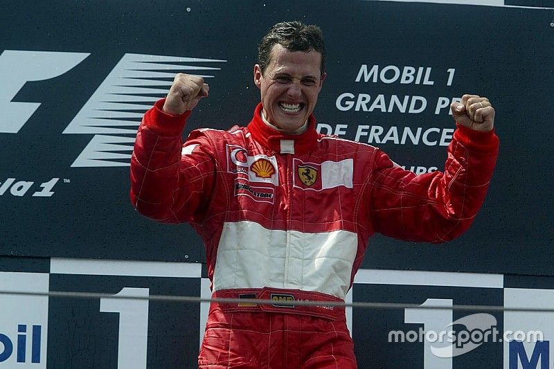 Podio: Ganador, Michael Schumacher, Ferrari